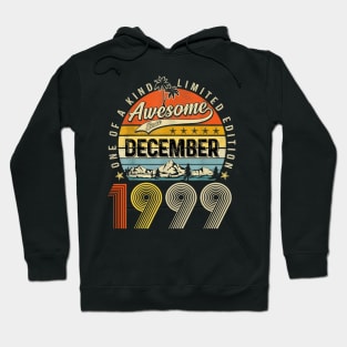 Awesome Since December 1999 Vintage 24th Birthday Hoodie